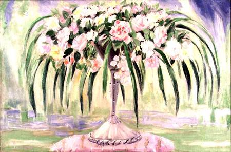 Roses in an Art Nouveau Vase de Jacqueline Marval
