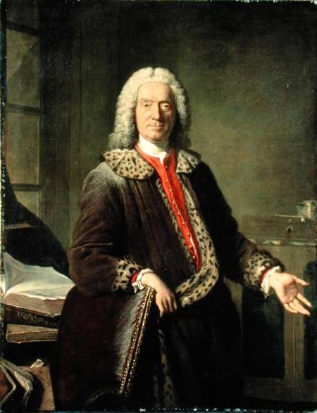 Portrait of Prosper Jolyot de Crebillon (1679-1762) de Jacques Andre Joseph Camelot Aved