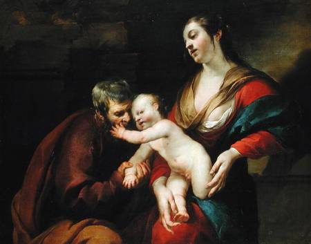 The Holy Family de Jacques Blanchard