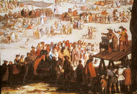 The Fair at Impruneta, detail of the right hand side de Jacques Callot