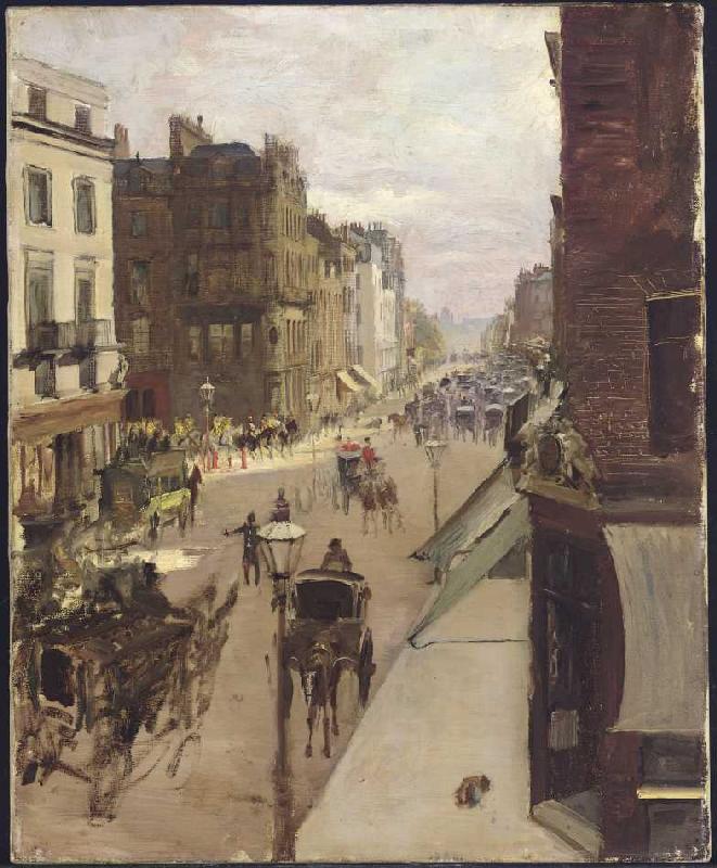 Ein Straßenszene in London. de Jacques-Emile Blanche
