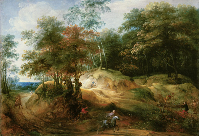 Forest Landscape with Ambush de Jacques Fouquieres