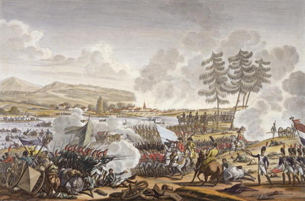 The Battle of Friedland, 14 June 1807, engraved by Francois Pigeot (b.1775) (aquatint) de Jacques Francois Joseph Swebach