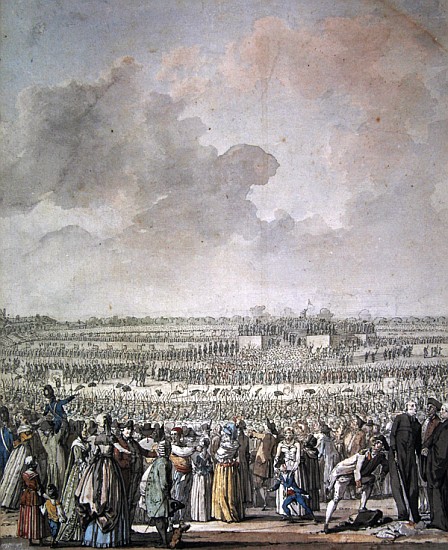 The Festival of the Federation at the Champ de Mars, 14 July 1790 de Jacques Francois Joseph Swebach