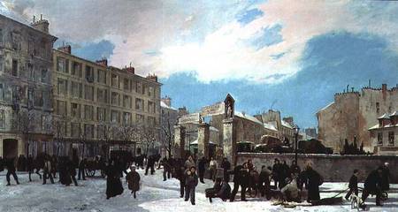 Siege of Paris. A Yard for Firewood, Boulevard de Montparnasse de Jacques Guiaud