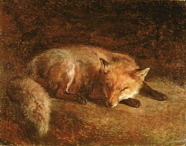 Sleeping Fox de Jacques-Laurent Agasse