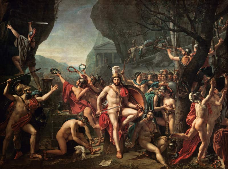 Leonidas to the Thermopylen de Jacques Louis David