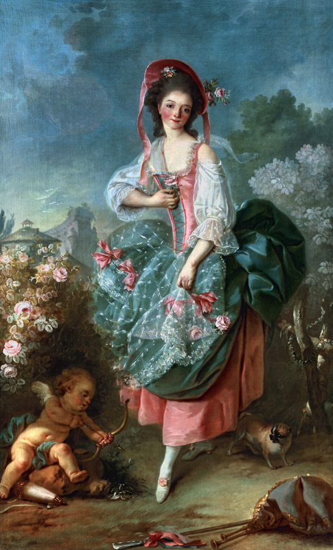 Portrait of Mademoiselle Guimard as Terpsichore de Jacques Louis David