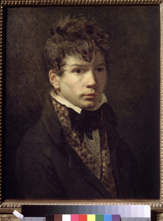 Portrait of a young man (Portrait of the artist Ingres?) de Jacques Louis David