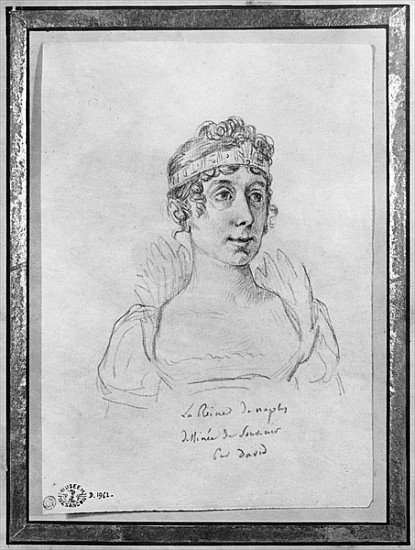 Caroline Bonaparte, Queen of Naples de Jacques Louis David