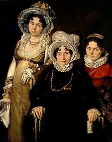 The three women from Gent. de Jacques Louis David