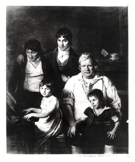 Family Portrait, formerly known as Michel Gerard (1737-1815) member of the Convention, with his Fami de Jacques Louis David