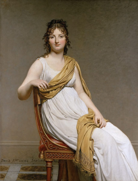 Portrait of Madame Raymond de Verninac, née Henriette Delacroix de Jacques Louis David