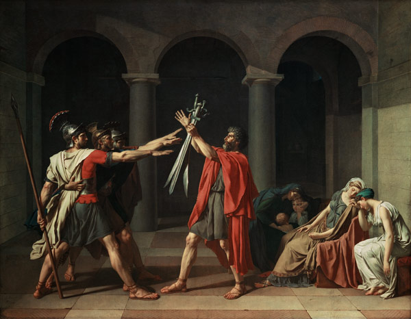 Juramento de Horacio de Jacques Louis David
