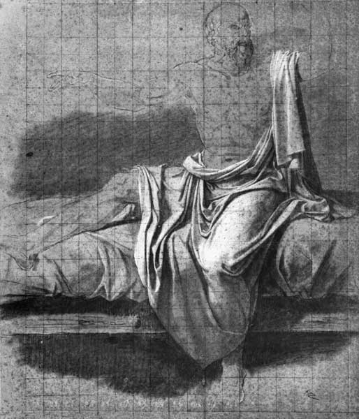 Study for the Death of Socrates de Jacques Louis David
