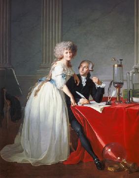 Antoine Laurent de Lavoisier and his wive