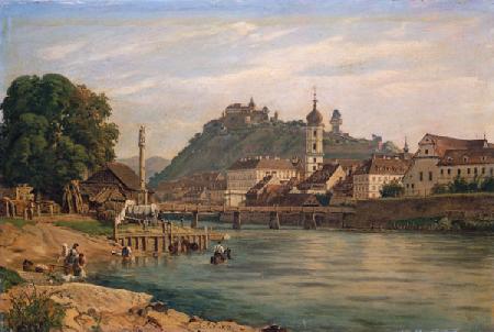 Ansicht von Graz in der Steiermark 1850/1859