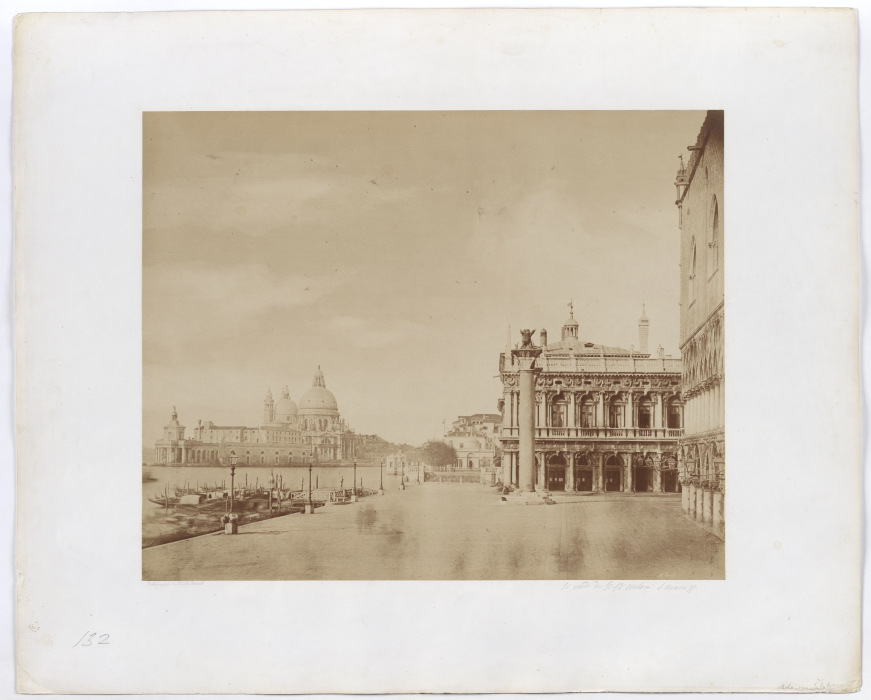 Venice. View from Molo to S. Maria della Salute de Jakob August Lorent