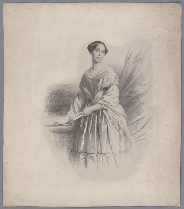 Knee-length portrait of a lady de Jakob Becker