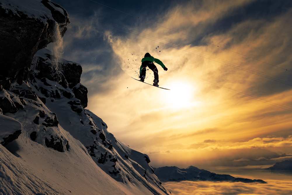Sunset Snowboarding de Jakob Sanne