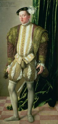 Archduke Ferdinand of Tirol (1529-95), son of the Holy Roman Emperor Ferdinand I (1503-64), 1548 de Jakob Seisenegger