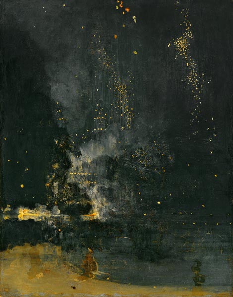 Nocturne in Black and Gold, the Falling Rocket de James Abbott McNeill Whistler