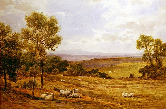Cumberland hills from Wardrew House, Gilston de James Aumonier