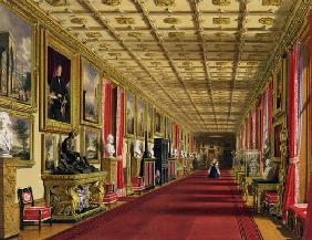 South Corridor, Windsor Castle, 1838 (chromolitho)