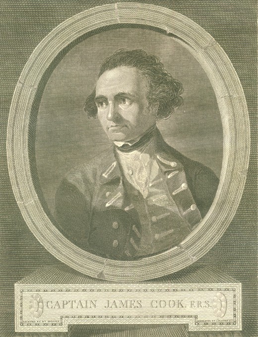 Portrait of Captain James Cook de James Basire