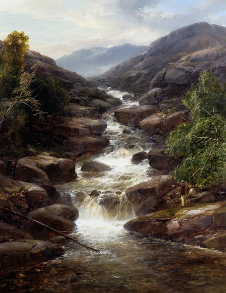 Upper Falls, Aberfeldy de James Burrell Smith