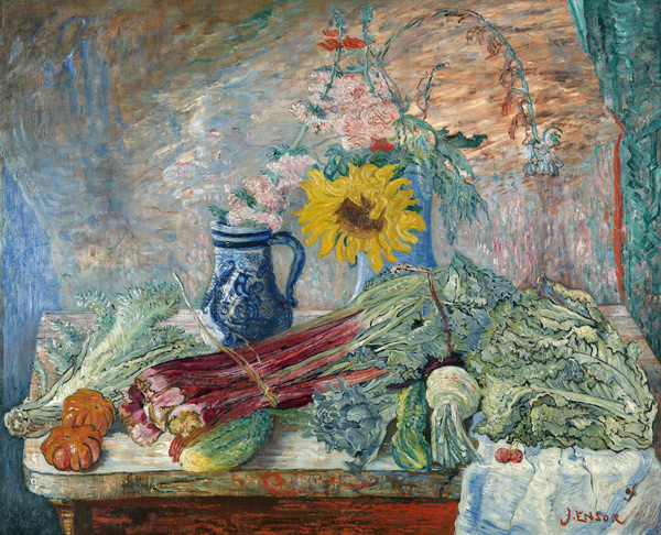 Flowers and vegetables de James Ensor