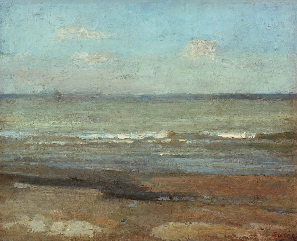 Gray seascape de James Ensor