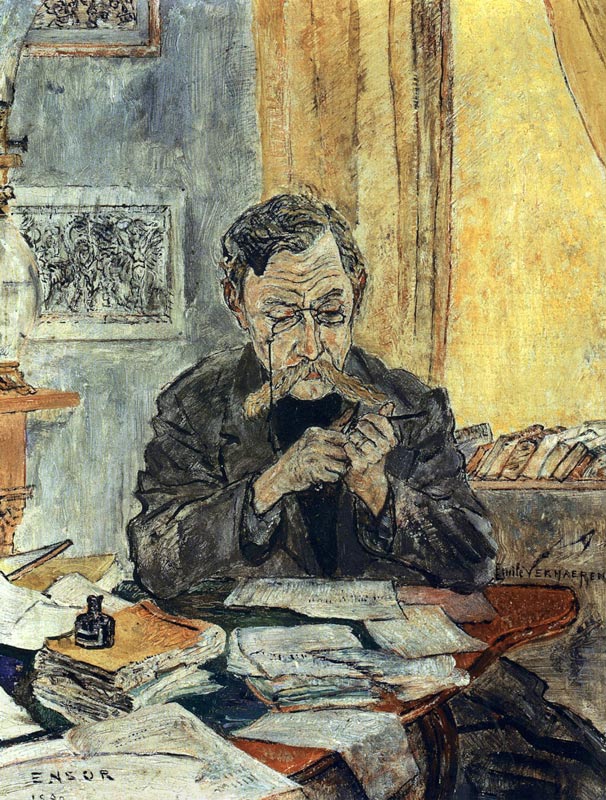 Portrait of the poet Émile Verhaeren (1855-1918) de James Ensor