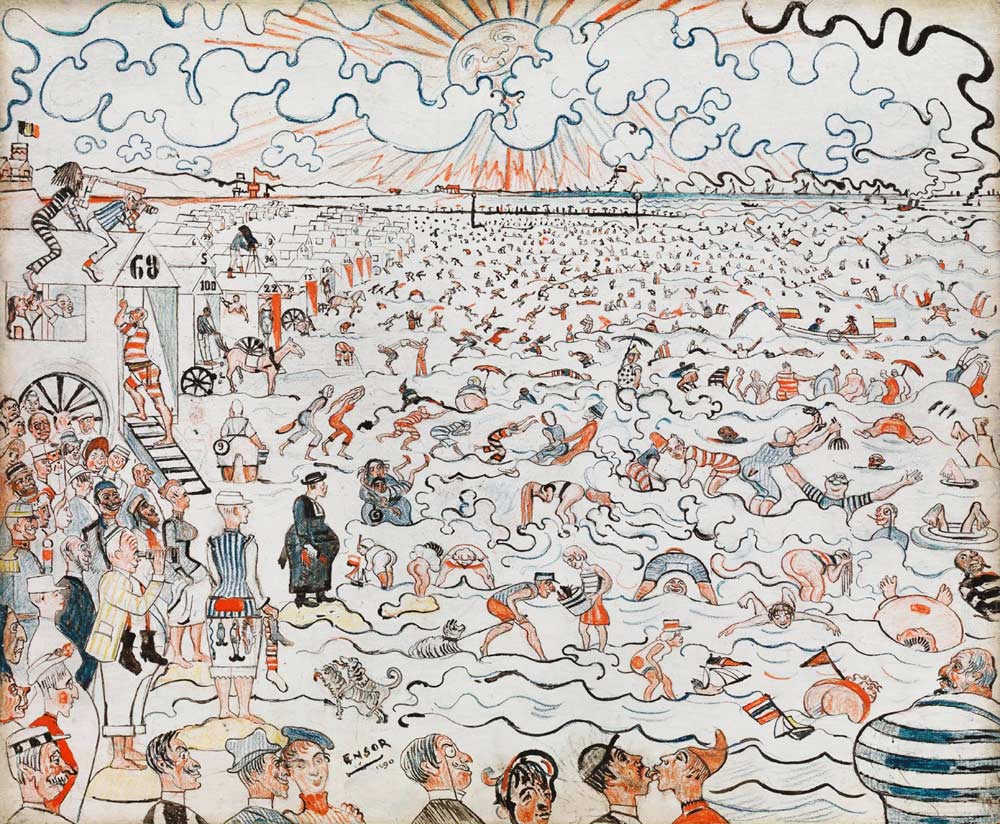 The Baths at Ostend de James Ensor