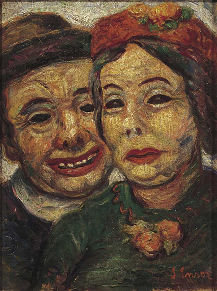 The Masked Couple, 1927 de James Ensor
