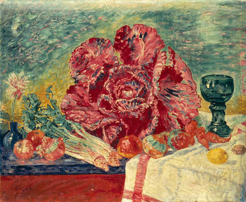 The Red Cabbage, 1925 de James Ensor