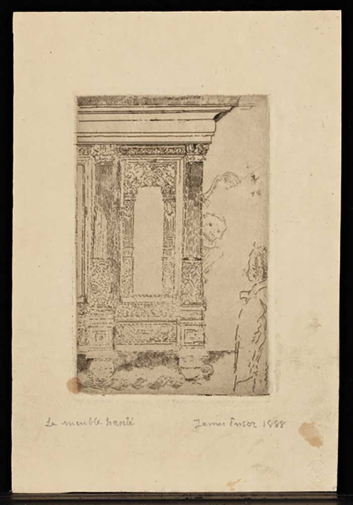 The Haunted Furniture, 1888 de James Ensor