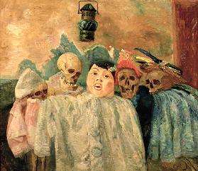 Pierrot and Skeletons, 1907