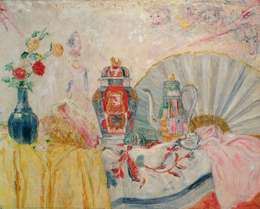 Still Life with Chinese Pottery, 1929 de James Ensor