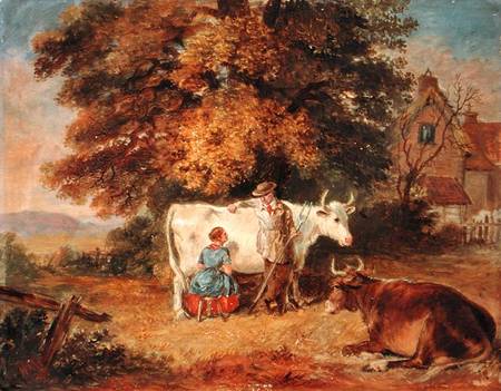Rural Scene with Cows de James Flewitt Mullock