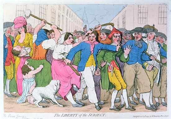 The Liberty of the Subject, publ. H. Humphrey, October 15th 1779 de James Gillray