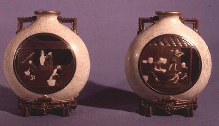 Pair of Worcester vases de James Hadley