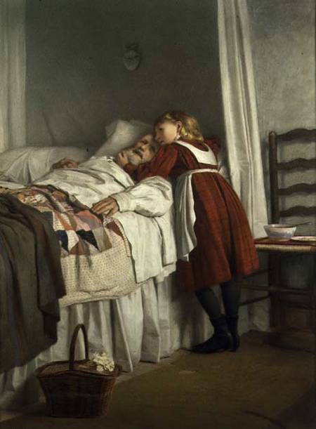 Grandfather's Little Nurse de James Hayllar