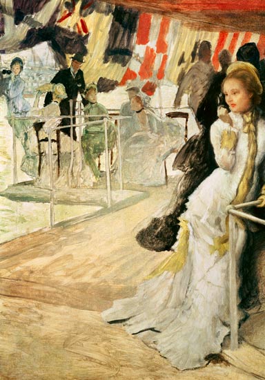 Study for 'The Ball on Shipboard' de James Jacques Tissot