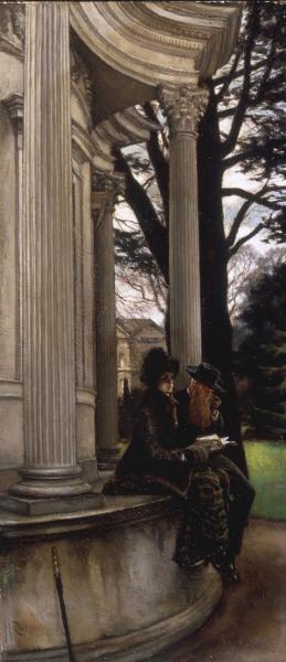 J.Tissot, Kew Gardens, Oil on Canvas