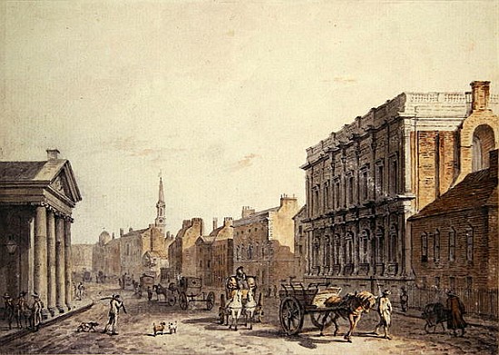 View of Whitehall, looking towards Charing Cross de James Miller