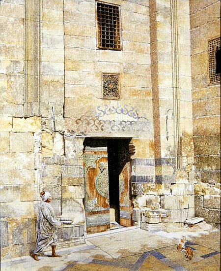 Doorway in Cairo, 1986 (oil on canvas)  de  James  Reeve