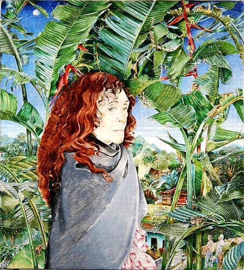 Portrait of the Procuress Dona Oliva, 1987 (oil on canvas)  de  James  Reeve