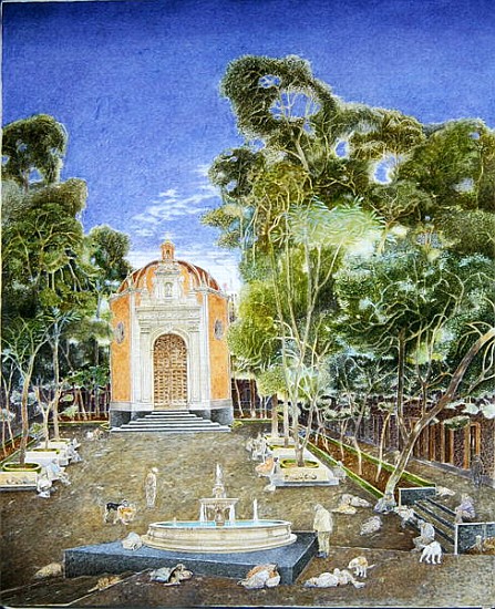 The Chapel of La Conchita, 2001 (oil on canvas)  de  James  Reeve