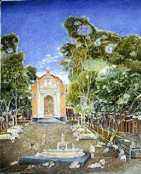 The Chapel of La Conchita, 2001 (oil on canvas) 